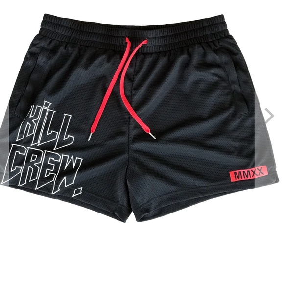 Kill Crew Shorts Kill Crew Muay Thai Shorts Black And Red Poshmark